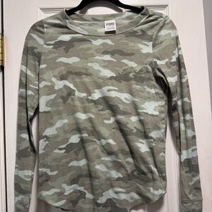 Victorias Secret - PINK - Camouflage Long Sleeve Shirt